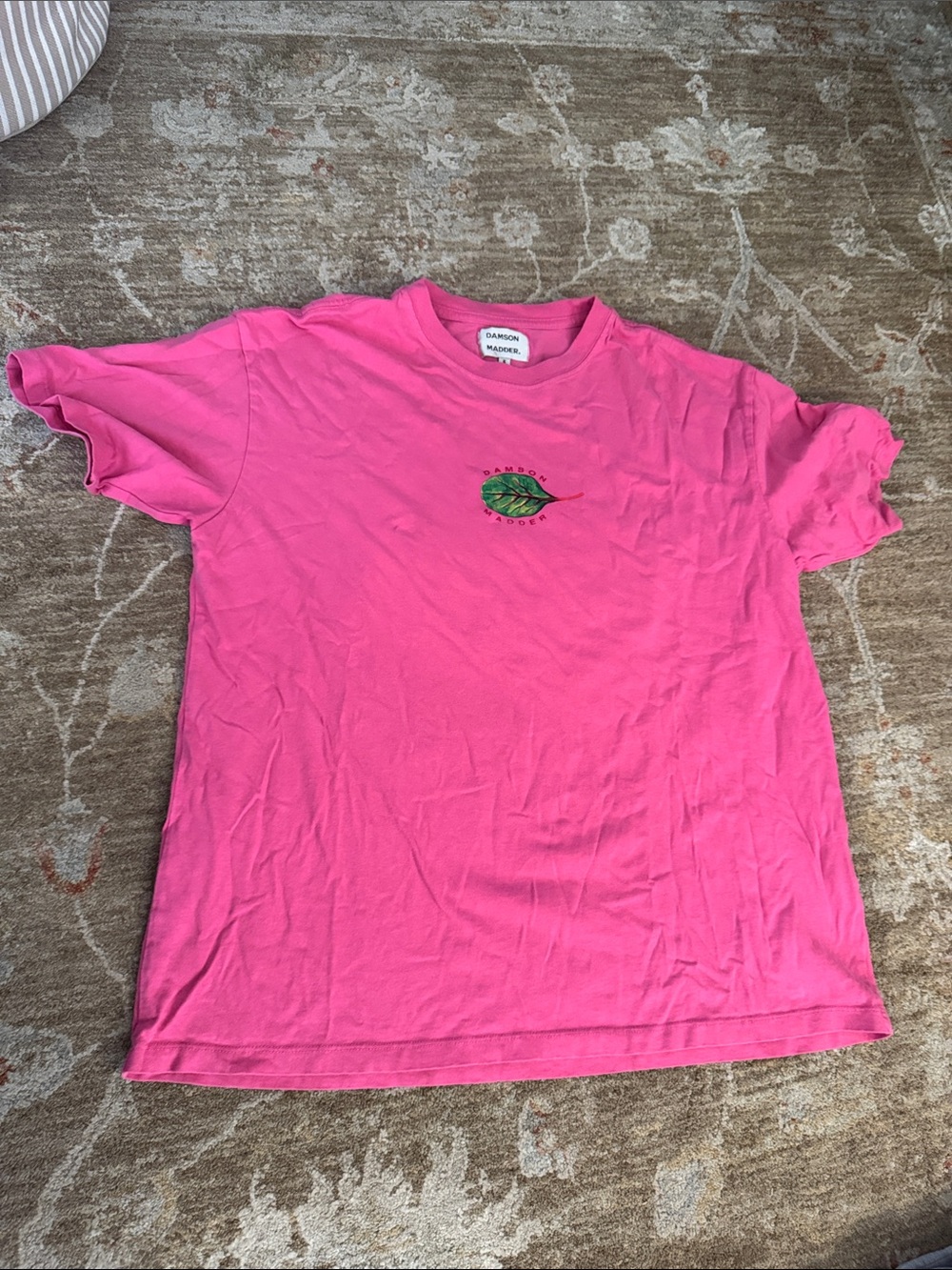 Damson Madder Pink Leaf Graphic Tee